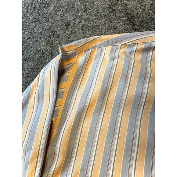 VTG Versa Mens Cotton Dress Shirt Size 16 32 33 L Striped Casual Adult Classic - Picture 2 of 12